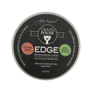 Afro Naturel - Cire Edge à l'huile de ricin "Crazy Pouss" - 100 ml