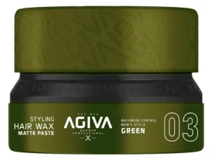Agiva - Styling Hair Wax Matte Paste - Cire coiffante "green 03" - 155ml