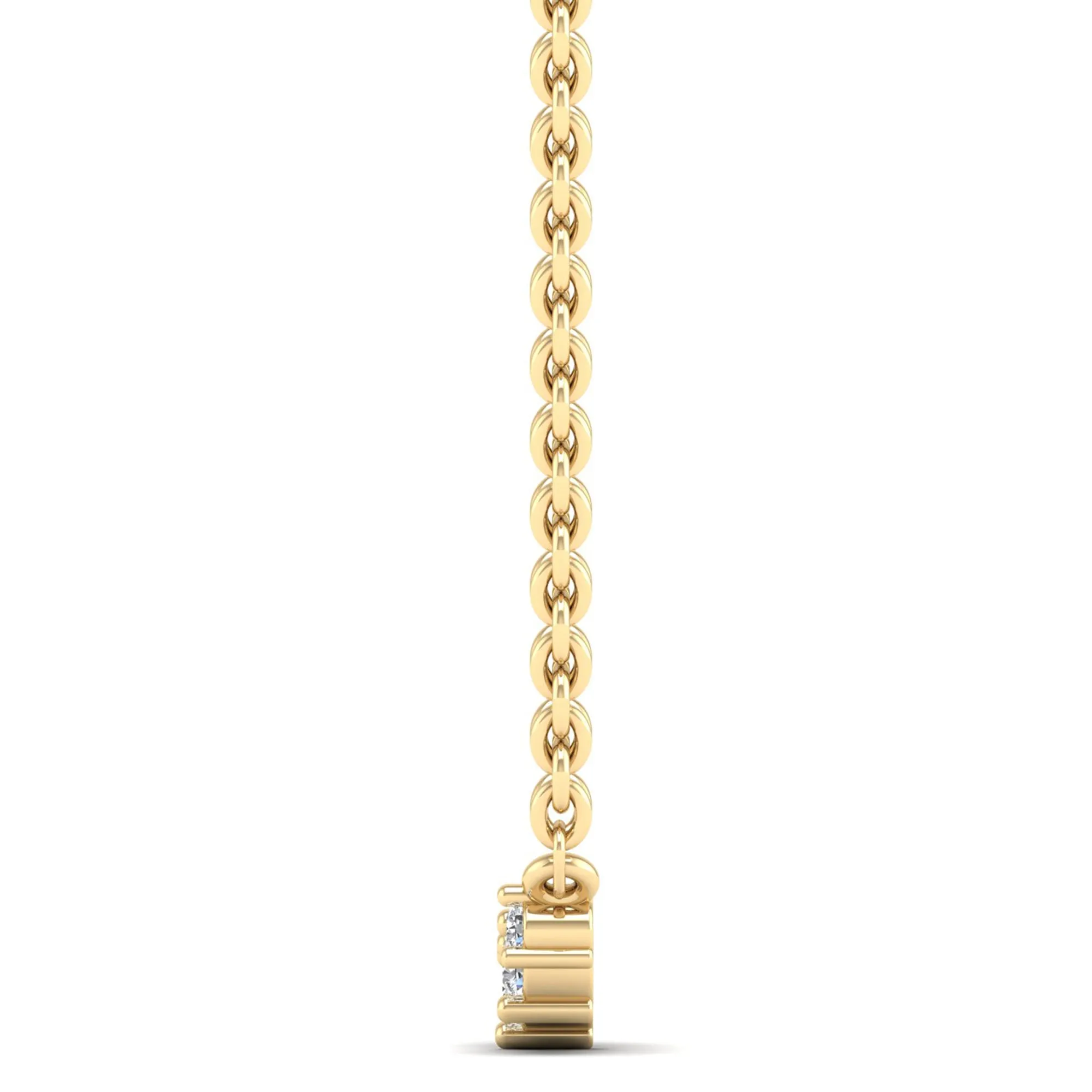 Alternating Rivere Diamond Necklace