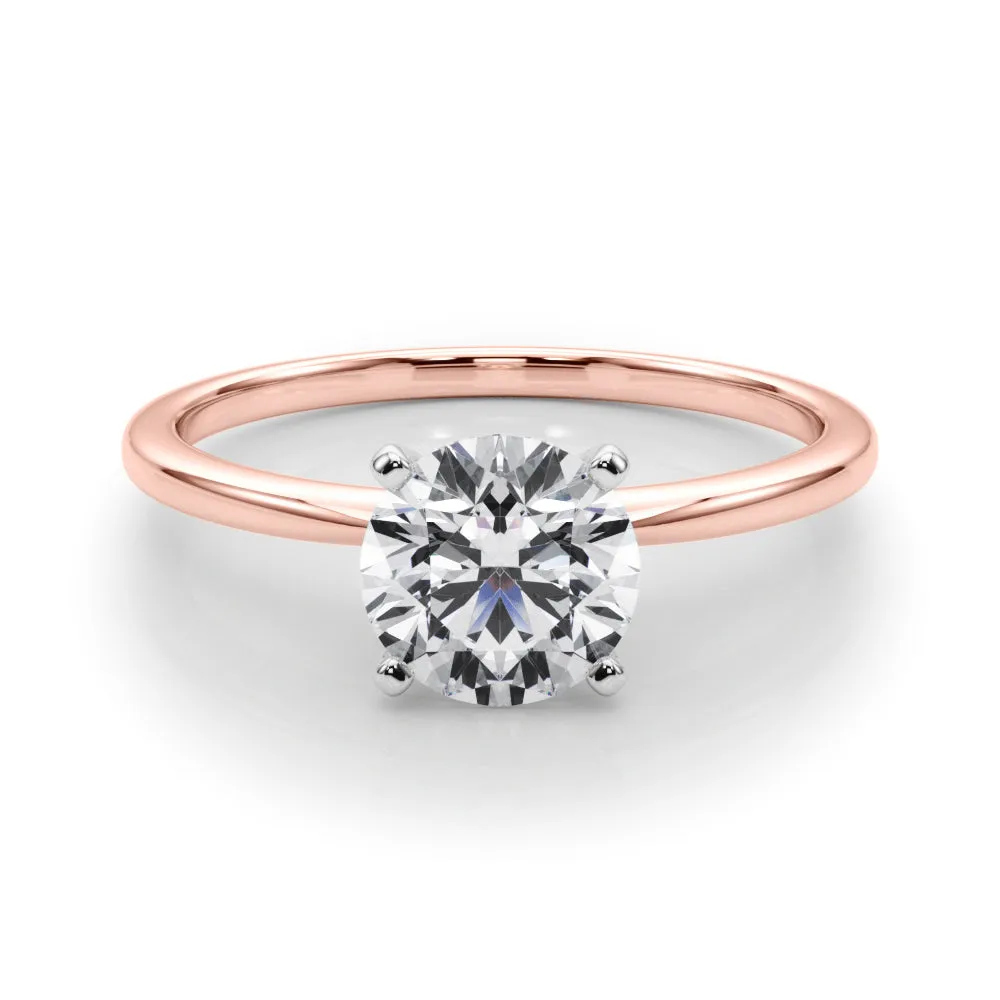 Angelica Round Solitaire Engagement Ring IGI Certified