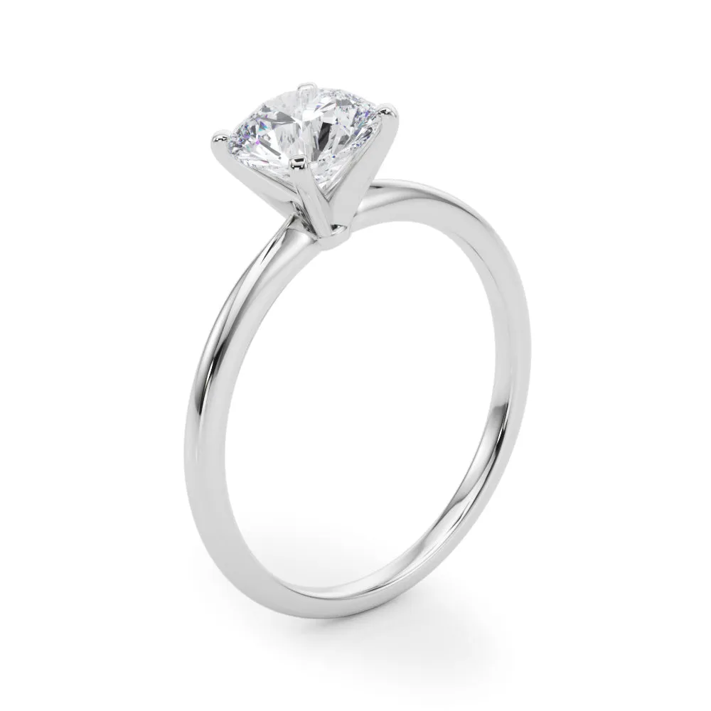 Angelica Round Solitaire Engagement Ring IGI Certified