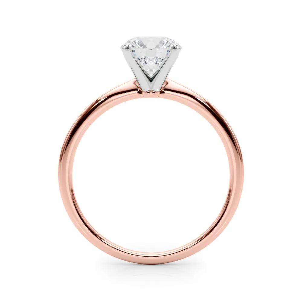 Angelica Round Solitaire Engagement Ring IGI Certified