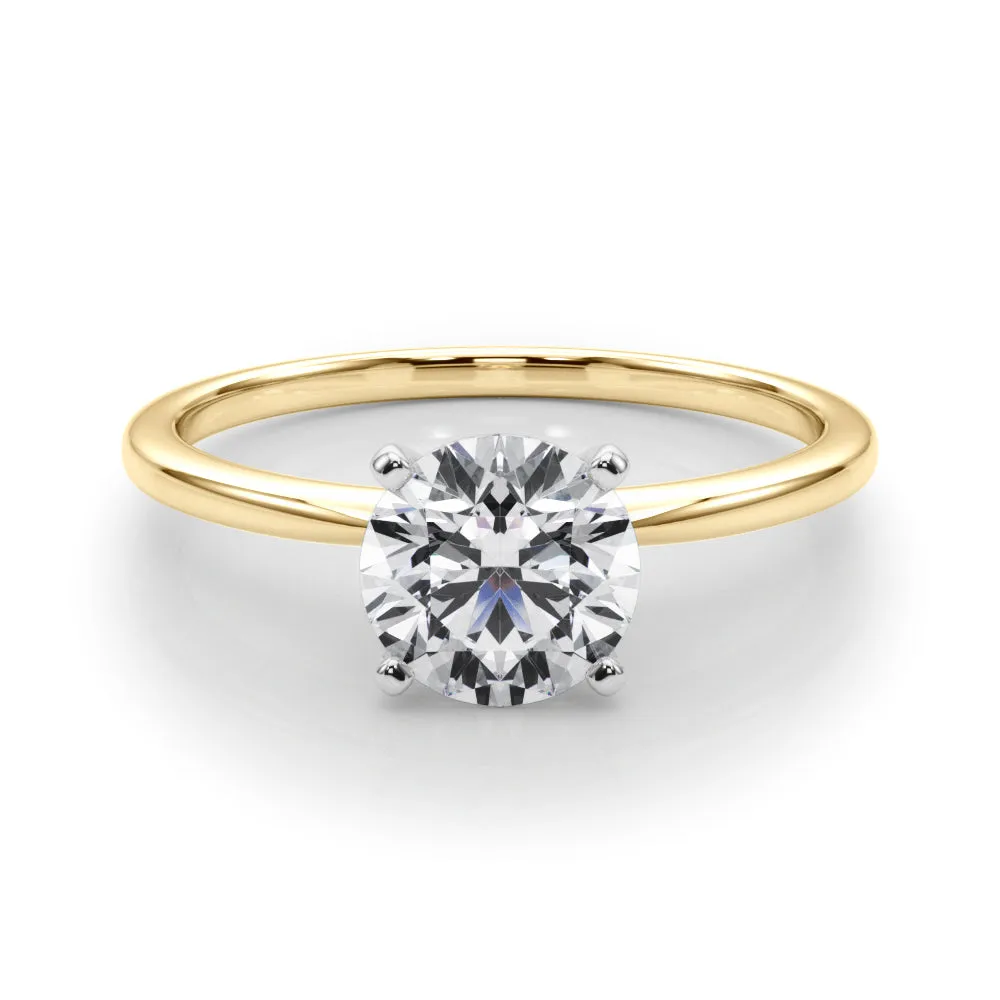 Angelica Round Solitaire Engagement Ring IGI Certified