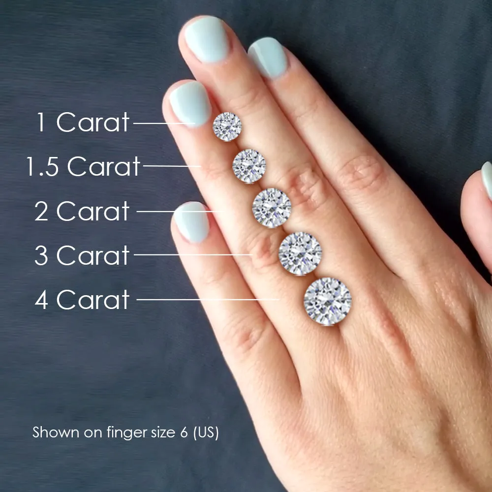 Angelica Round Solitaire Engagement Ring IGI Certified