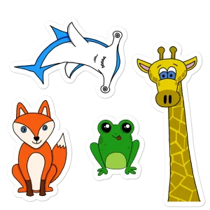 Animal Friends 5.5" Sticker Sheet