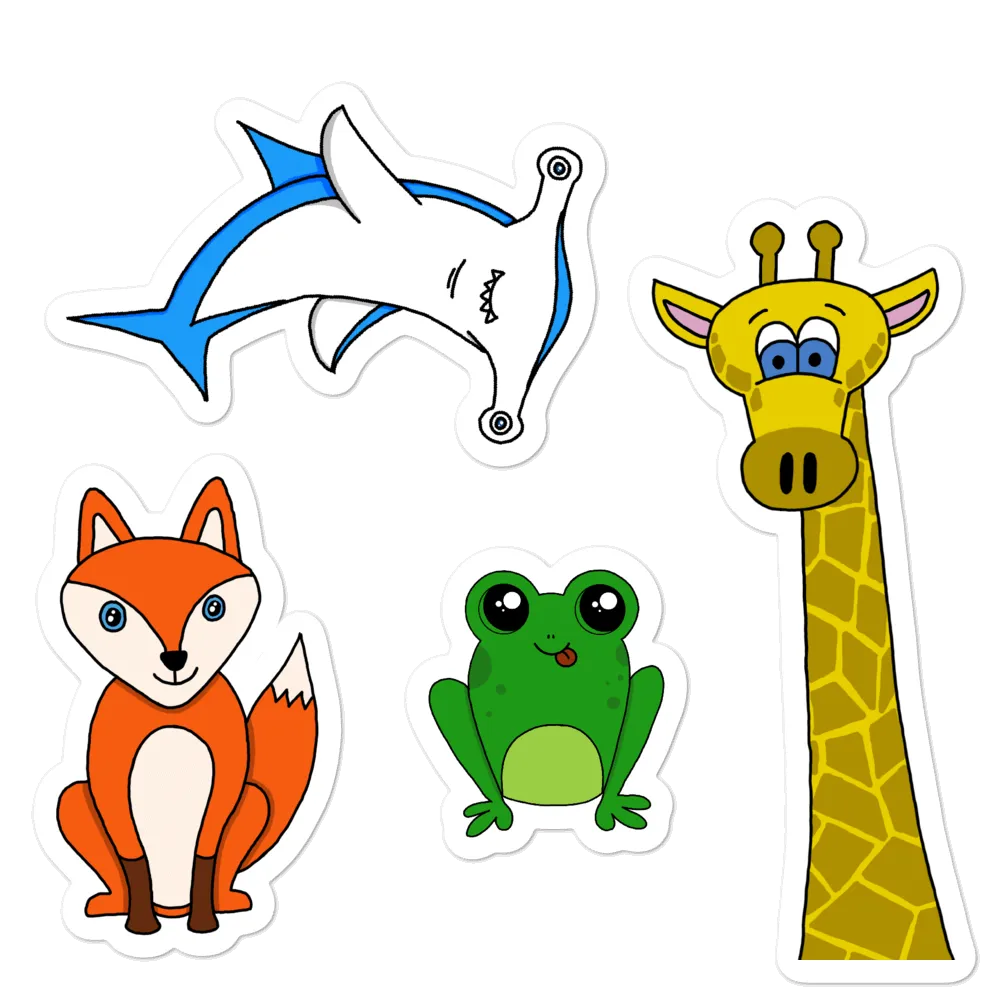 Animal Friends 5.5" Sticker Sheet