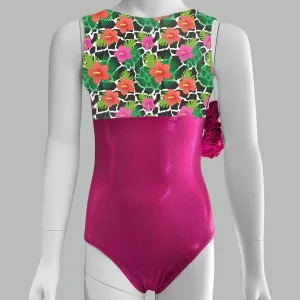 Animal Print Tropical Leotard