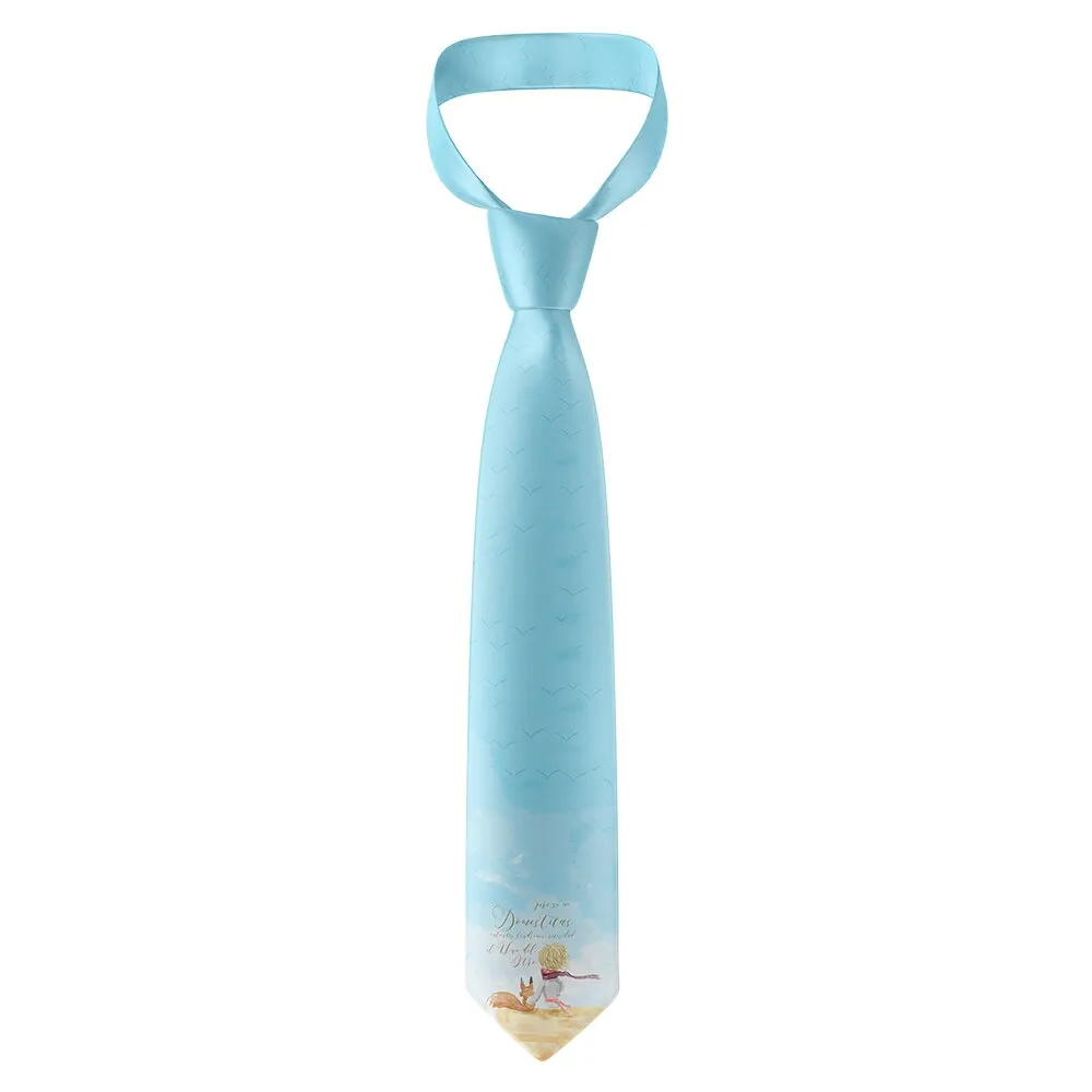 Anime Cartoon Little Prince Ties Fashion 8cm Width Men Women Polyester Fun Casual Necktie Wedding Party Shirts Accessories Gifts