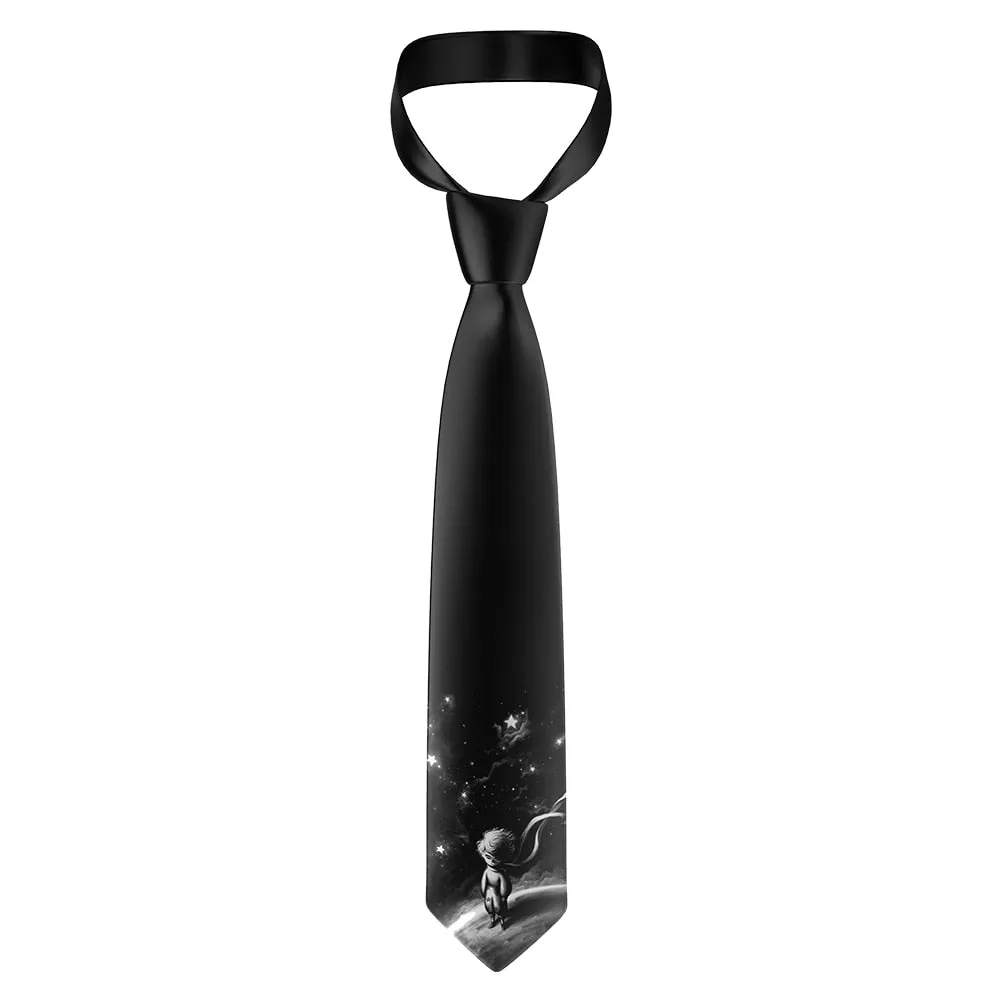 Anime Cartoon Little Prince Ties Fashion 8cm Width Men Women Polyester Fun Casual Necktie Wedding Party Shirts Accessories Gifts