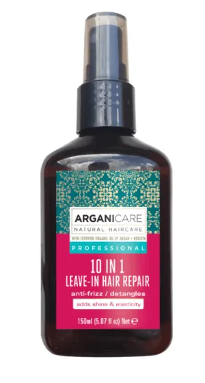 Arganicare - Keratine - Spray réparateur 10 en 1 sans rinçage - 150 ml