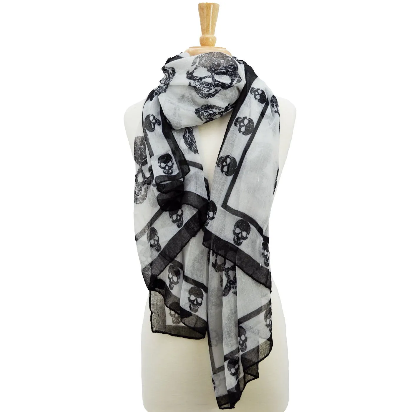 Aria Skull Print Scarf
