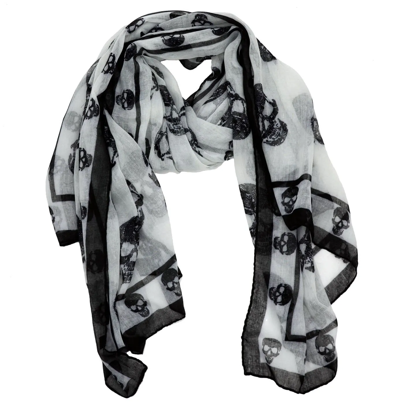 Aria Skull Print Scarf