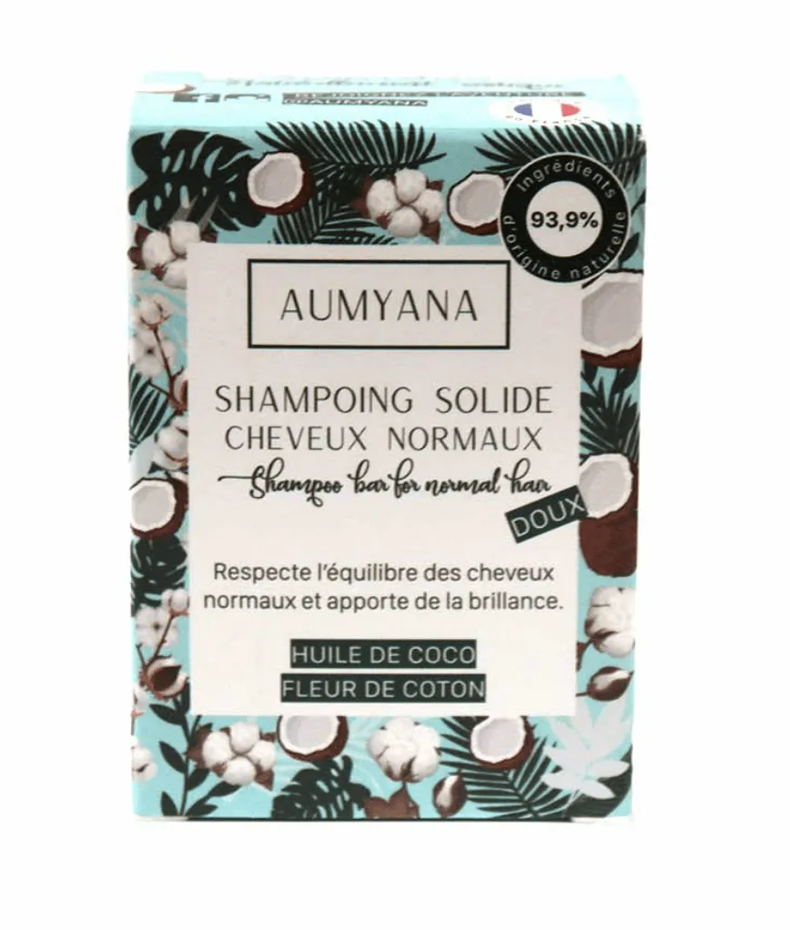 Aumyana - Shampoing solide "Huile de coco & Fleur de coco" - 74g