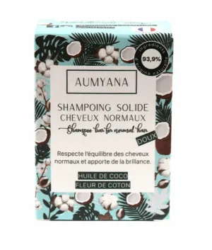 Aumyana - Shampoing solide "Huile de coco & Fleur de coco" - 74g
