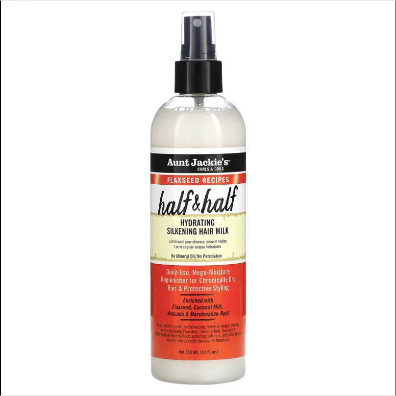 Aunt Jackie's - Lait démêlant hydratant Flaxseed - "Half & Half" - 355ml