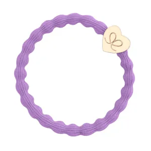 Bangle Band, Gold Heart, Lilac
