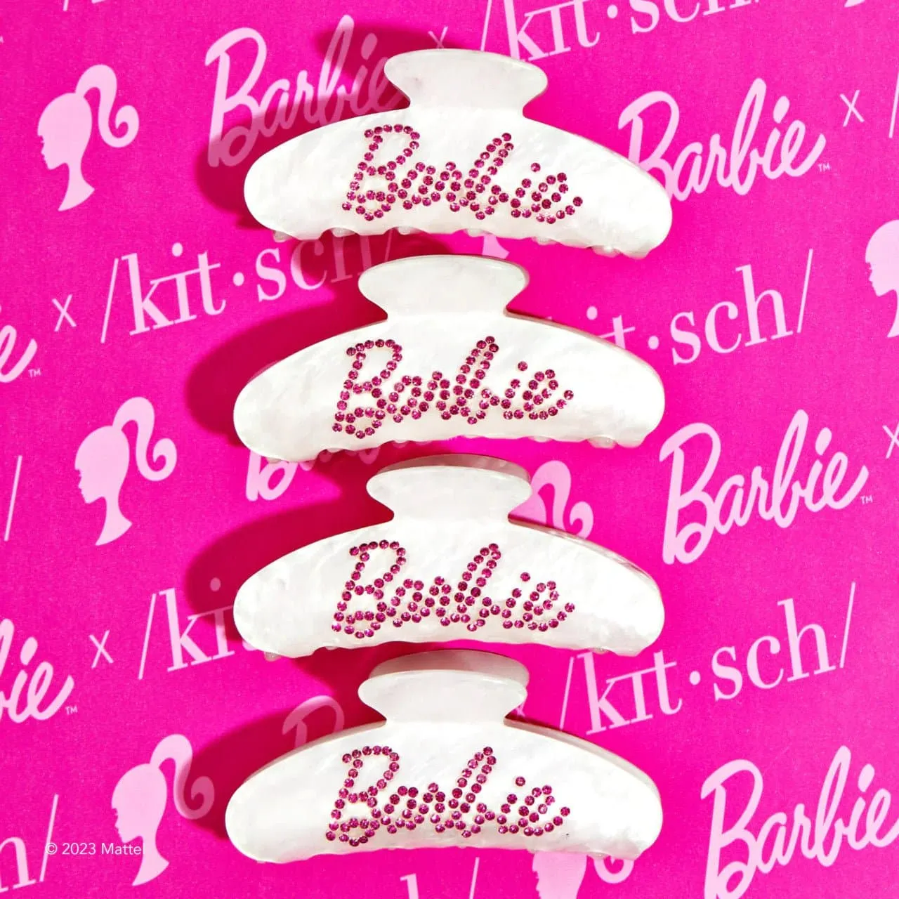 Barbie x Kitsch Rhinestone Claw Hair Clip