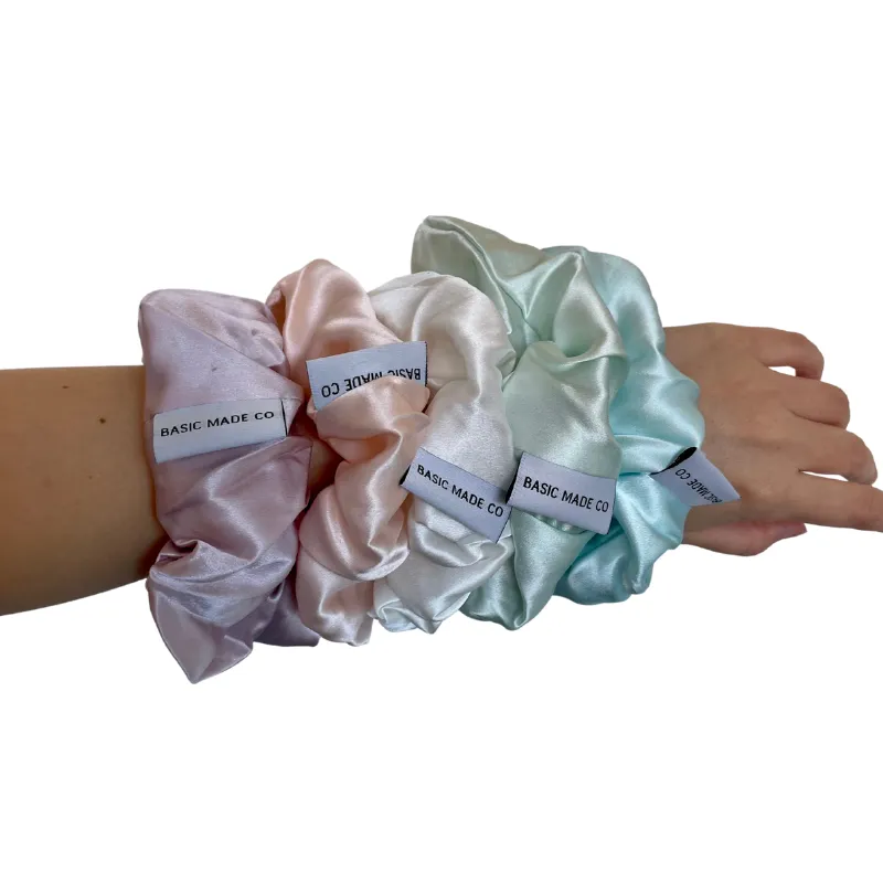 Basic Made Co - Silk Scrunchies - 5 colours