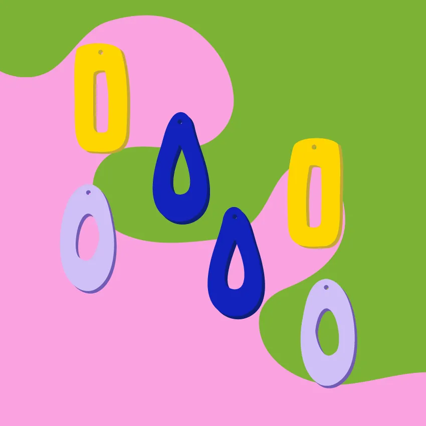 Basics Duo - Little Loops - 3 shapes  - Mixed Colour Set