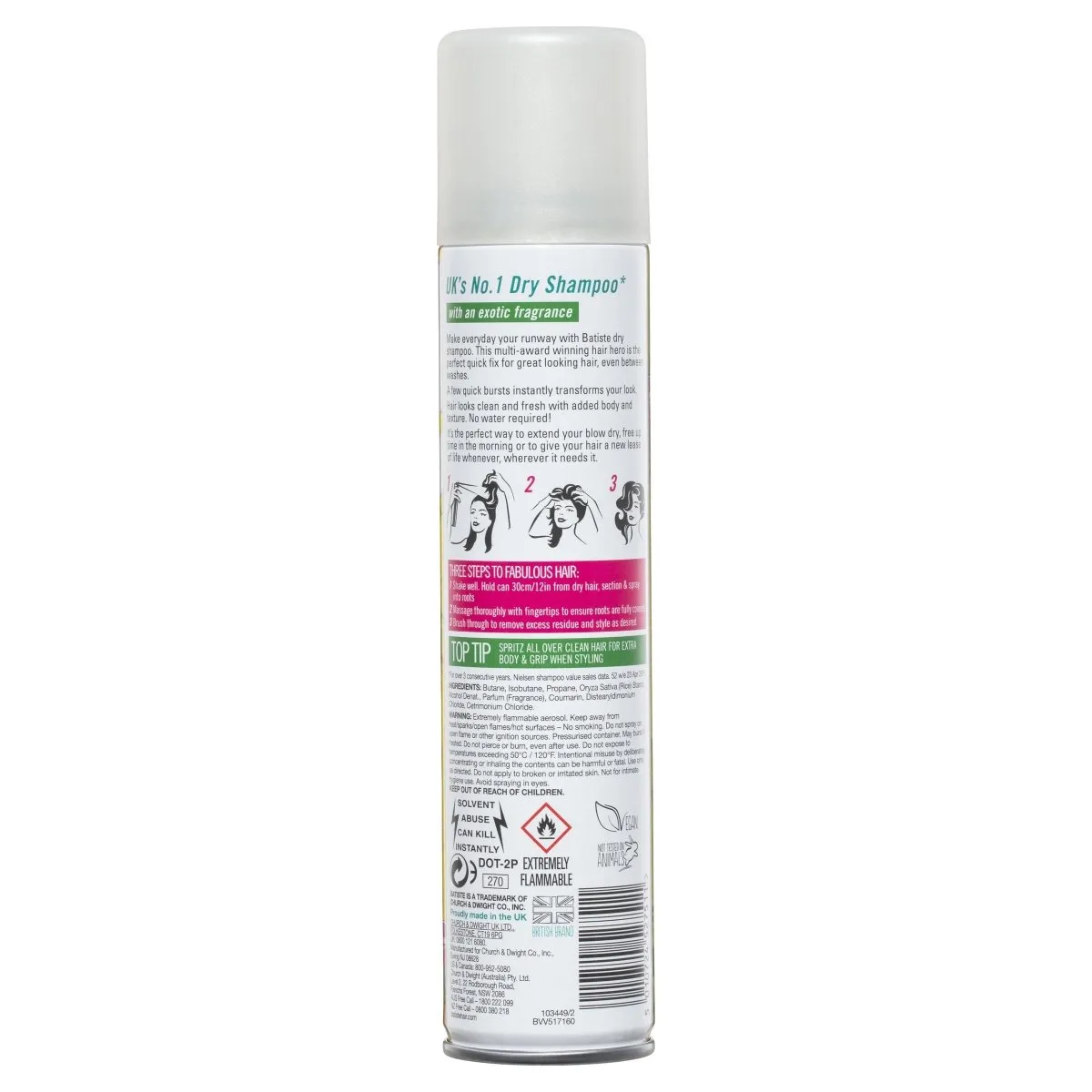 Batiste Dry Shampoo Tropical 200mL