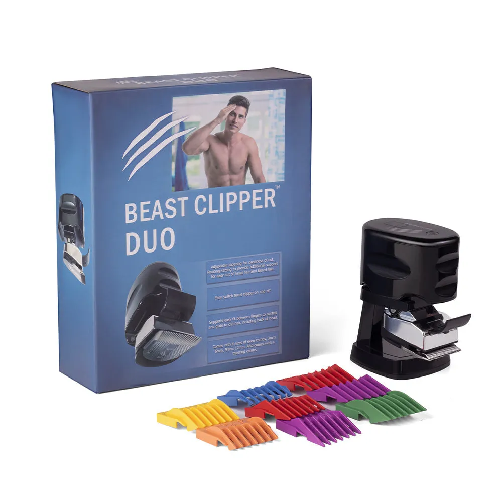 Beast Clipper DUO : Tondeuse à cheveux électrique pour homme pour tête, barbe et moustache