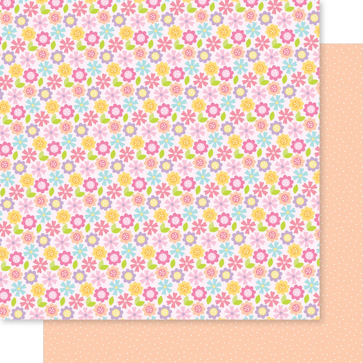 Bella Blvd - Just Because Collection - 12x12 Single Sheets - Bloomin' Beauties / BB2875