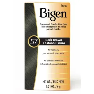 Bigen© Permanent Powder Hair Color 57 Dark Brown