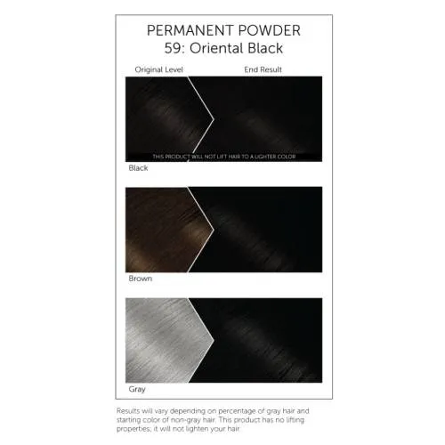 Bigen Permanent Powder Hair Color 59 Oriental Black