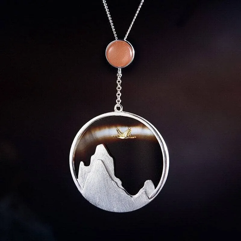Bird in the Sunset Pendant