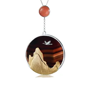 Bird in the Sunset Pendant