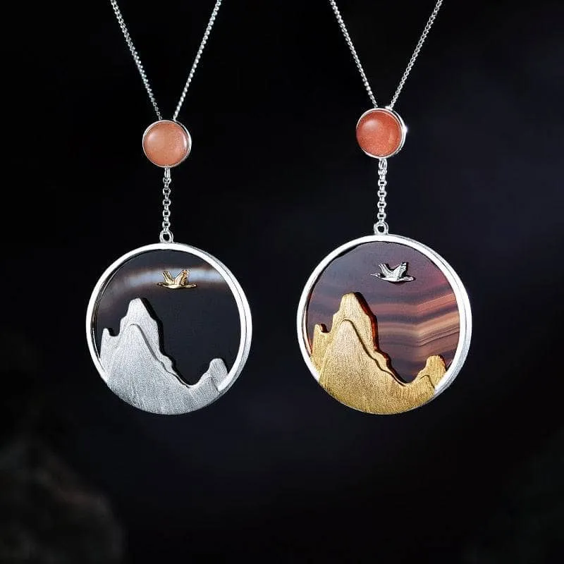 Bird in the Sunset Pendant