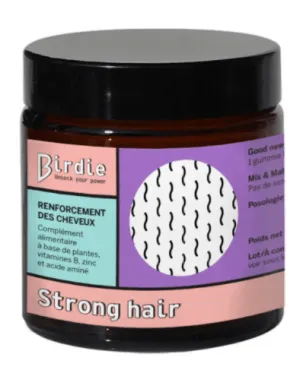 Birdie - Strong Hair - Compléments Alimentaires "Renforcement des cheveux" - 150g (Collection anti-gaspi)
