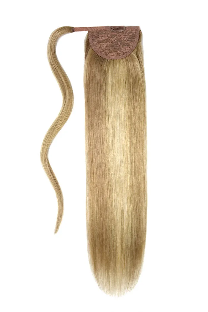 Biscuit Blondey (#18/613) Straight Up Wrap Around Ponytail Extension