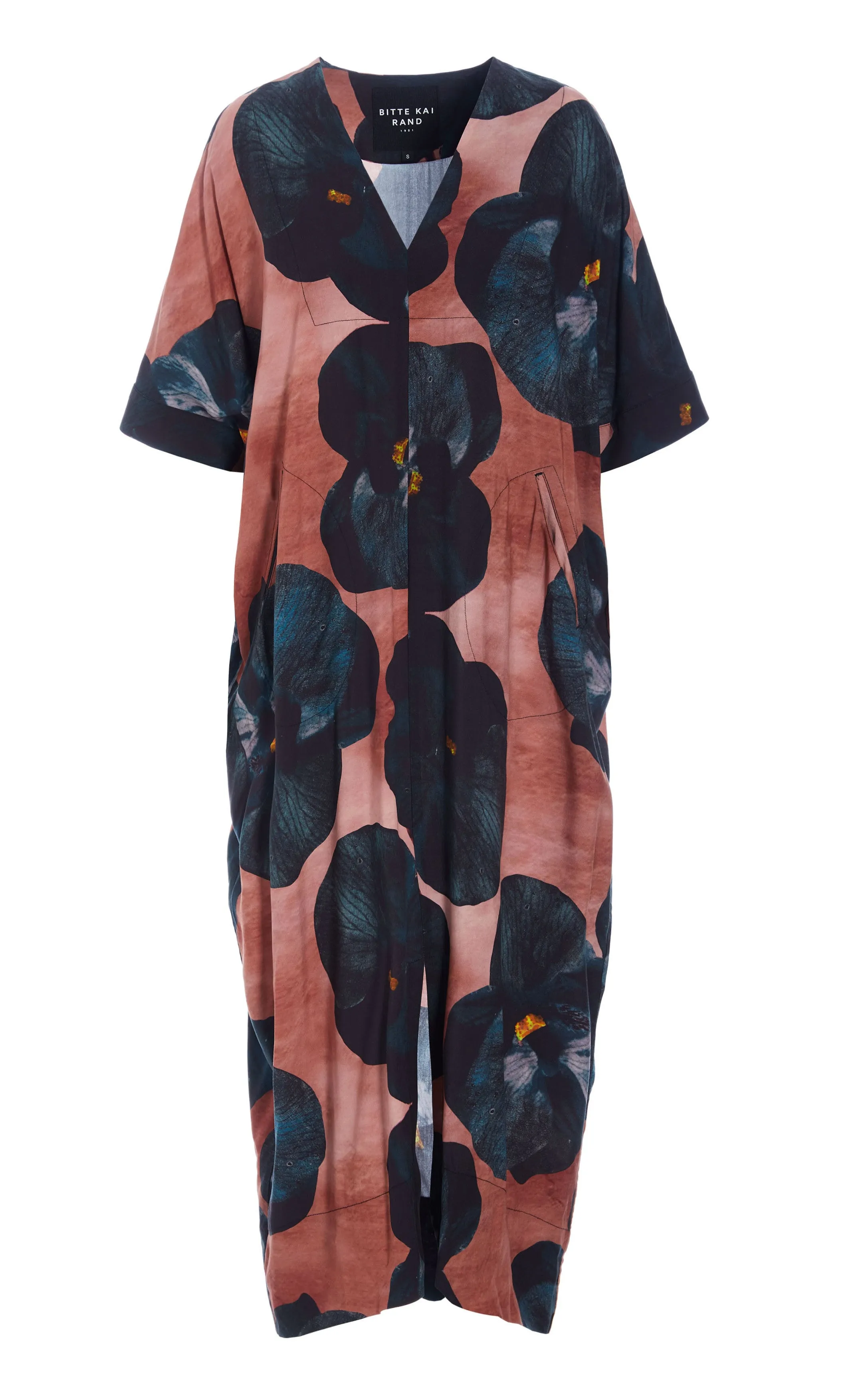 Bitte Kai Rand Black Hibiscus Long Dress