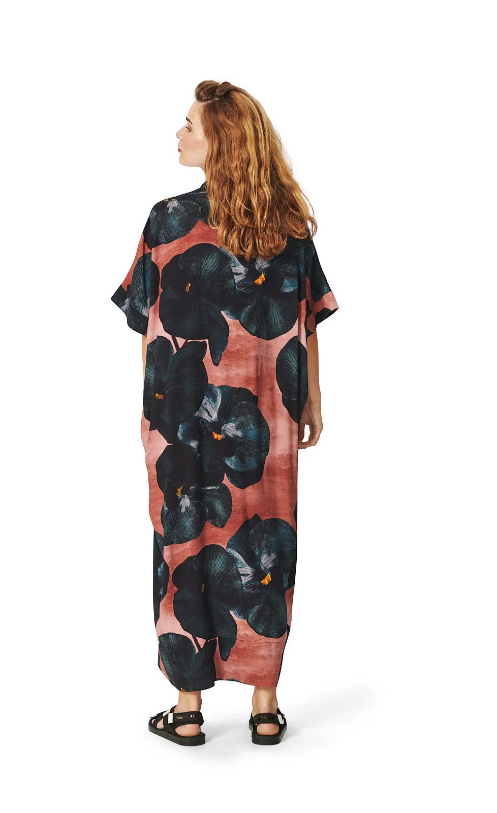 Bitte Kai Rand Black Hibiscus Long Dress