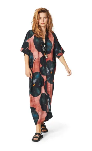 Bitte Kai Rand Black Hibiscus Long Dress