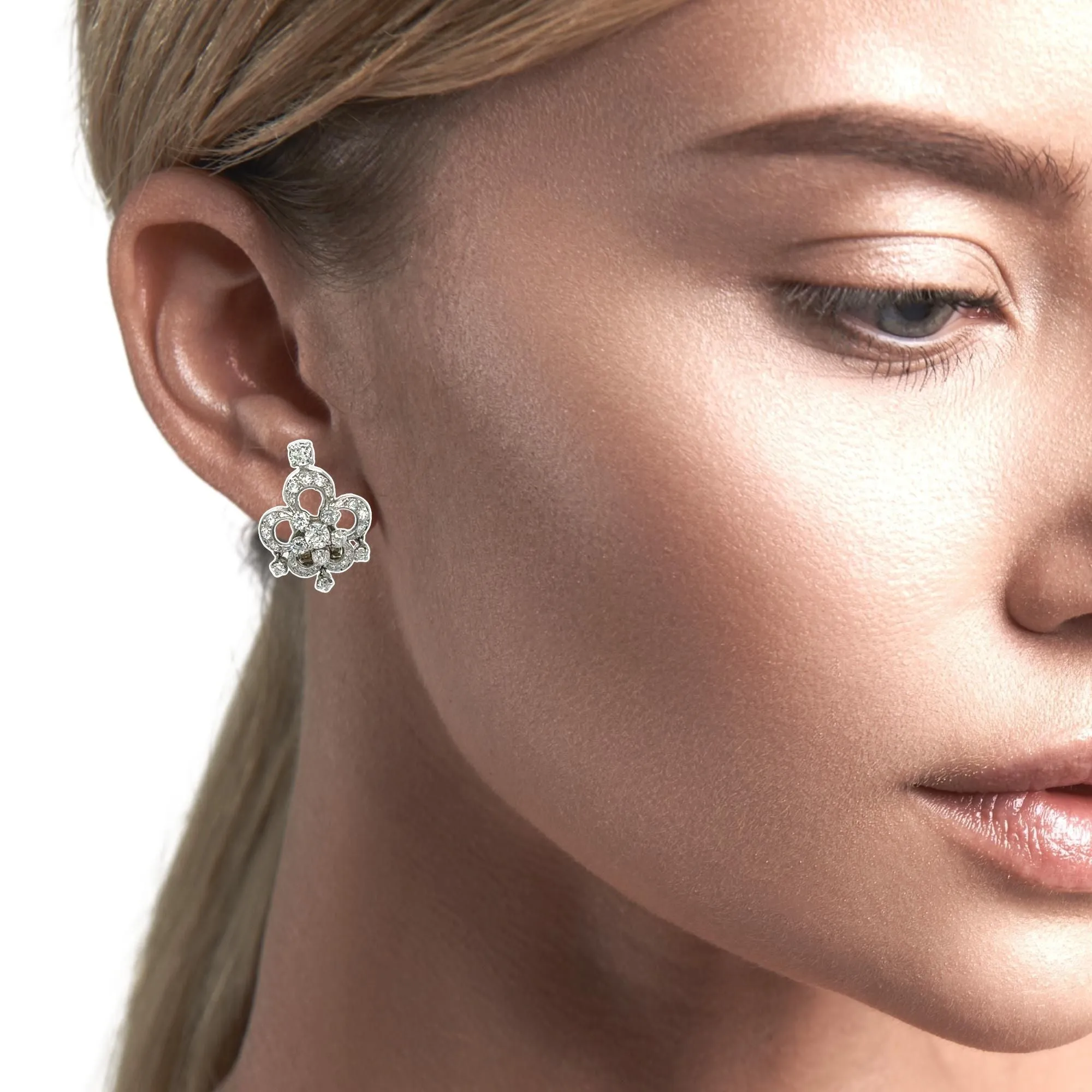 Boucheron Diamond Clip Earrings
