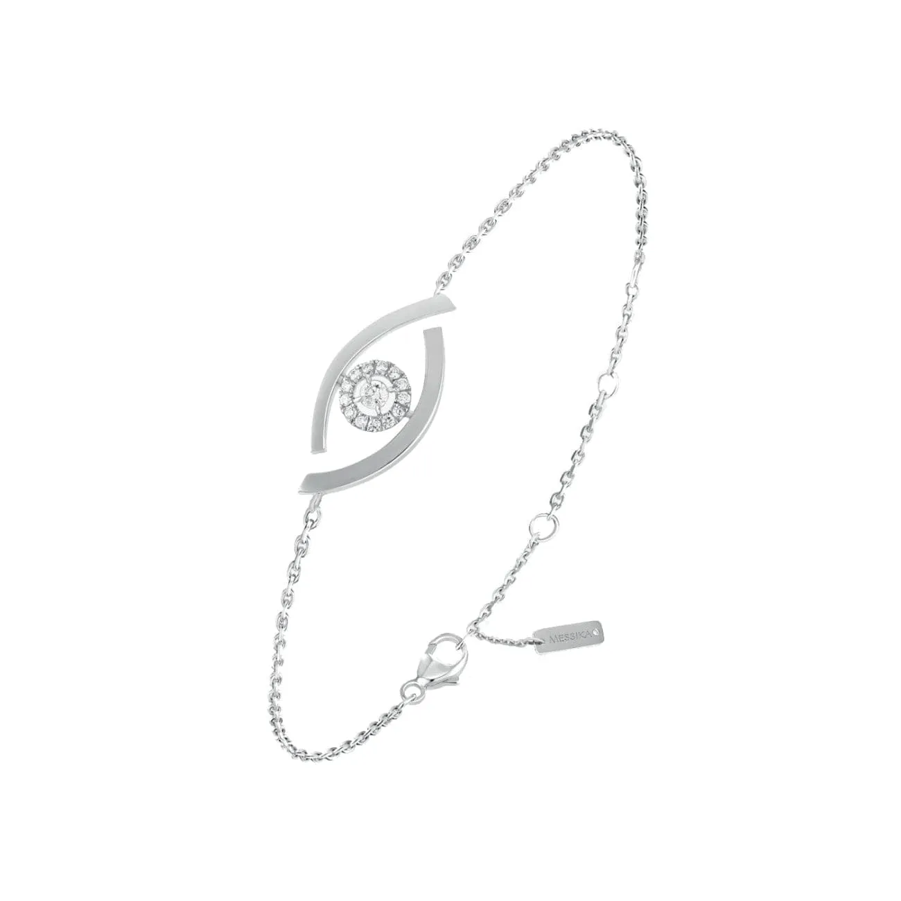 BRACELET DIAMOND WHITE GOLD LUCKY EYE