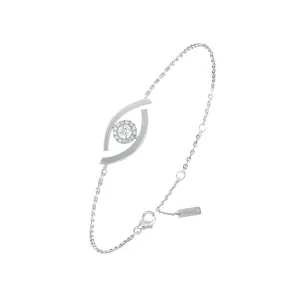 BRACELET DIAMOND WHITE GOLD LUCKY EYE