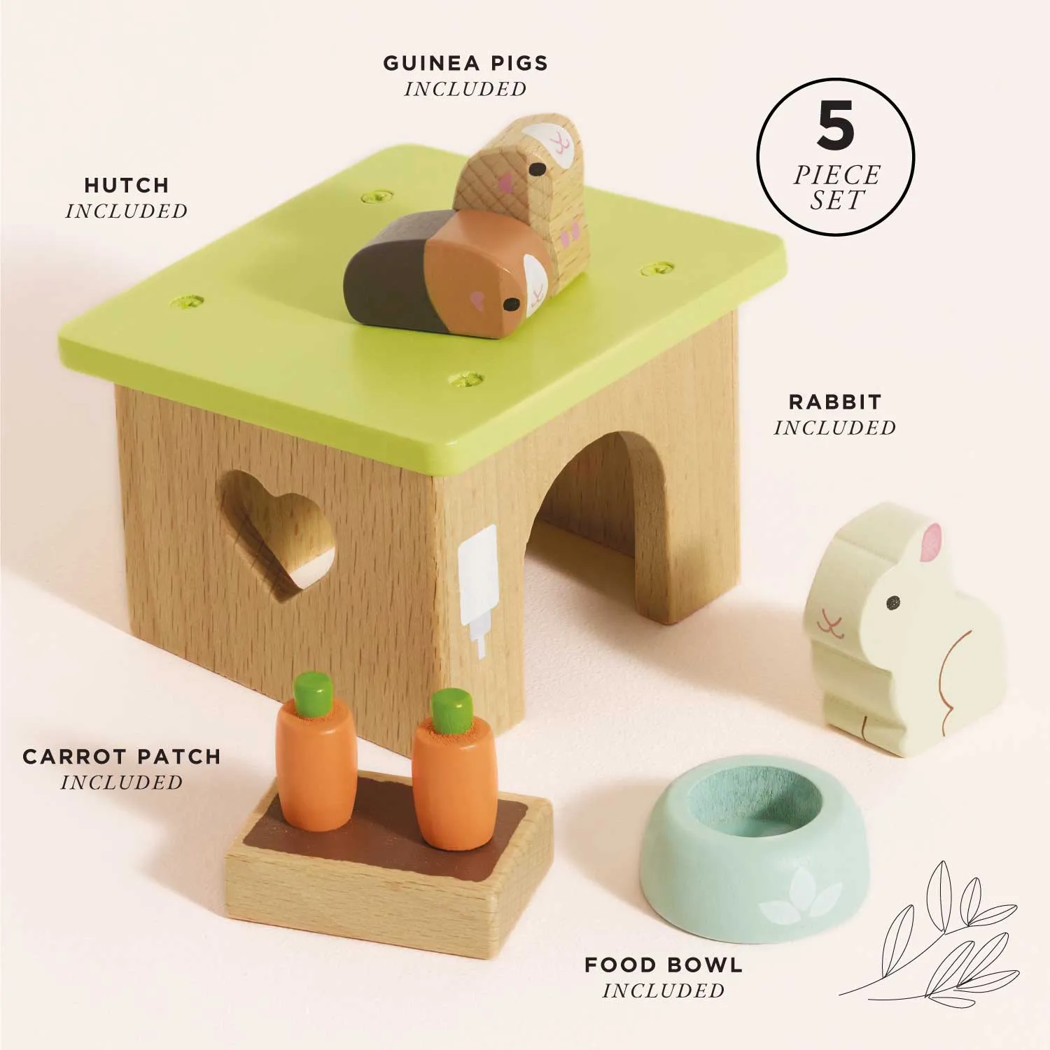 Bunny & Guinea Pet Animal Set
