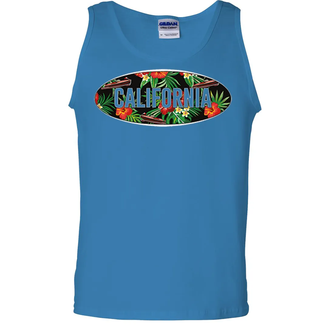 California Tropical Flowers Logo Asst Colors Tank Top