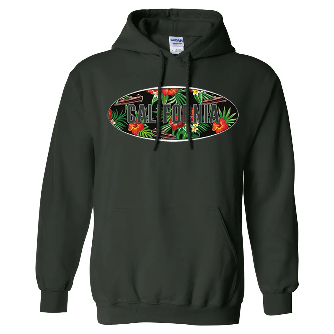California Tropical Flowers Logo Sweatshirt Hoodie