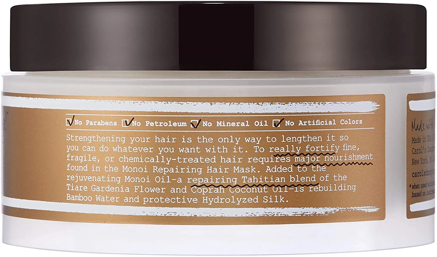 Carol's Daughter - Monoï - Masque capillaire réparateur -  225g