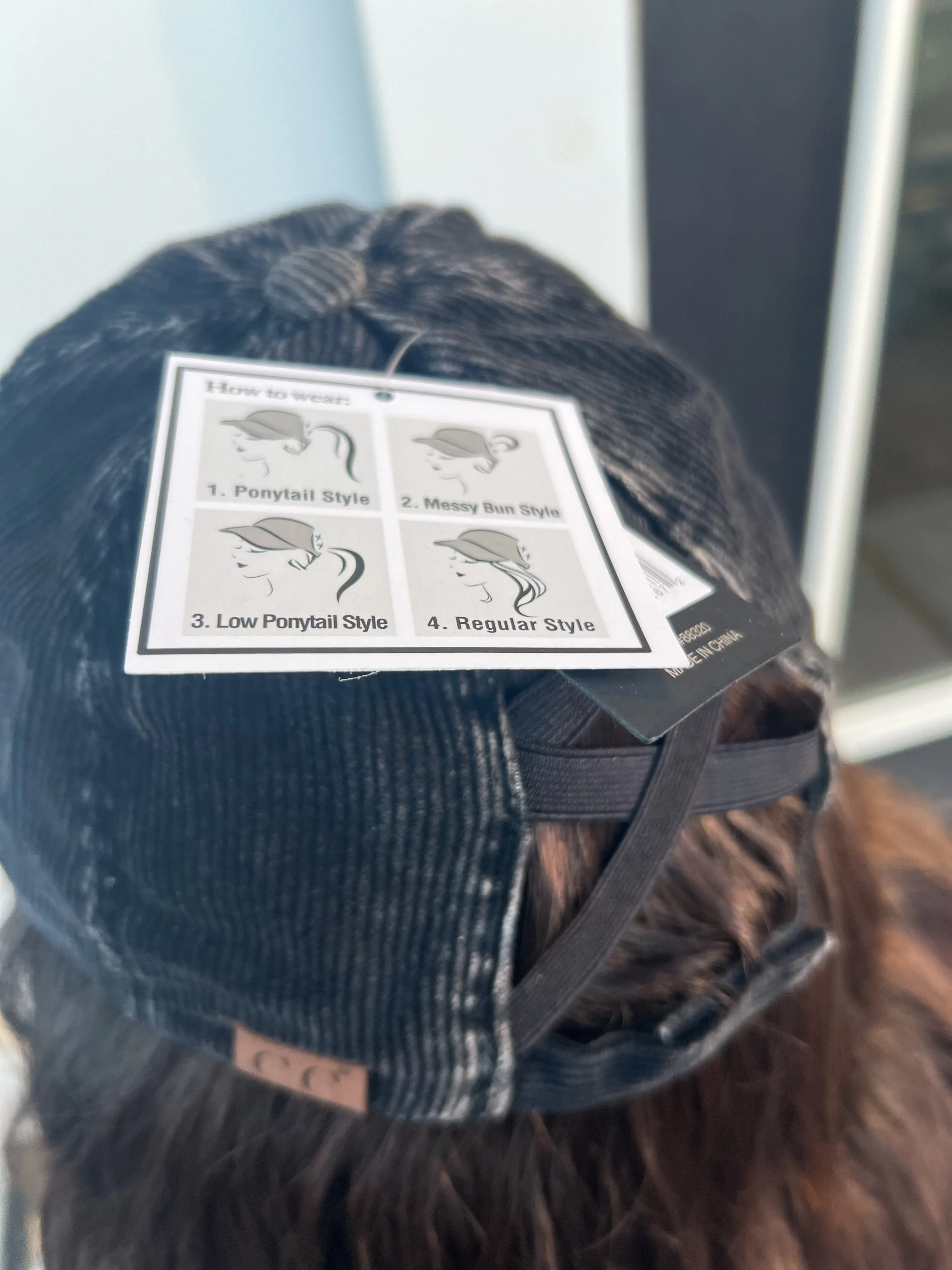 CC Stone Washed Corduroy Cap- BLK