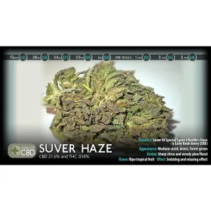 CHARLOTTE CBD HEMP FLOWER | SUVER HAZE