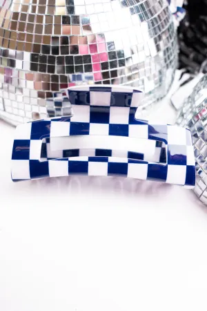 Check This Out Blue and White Hair Claw