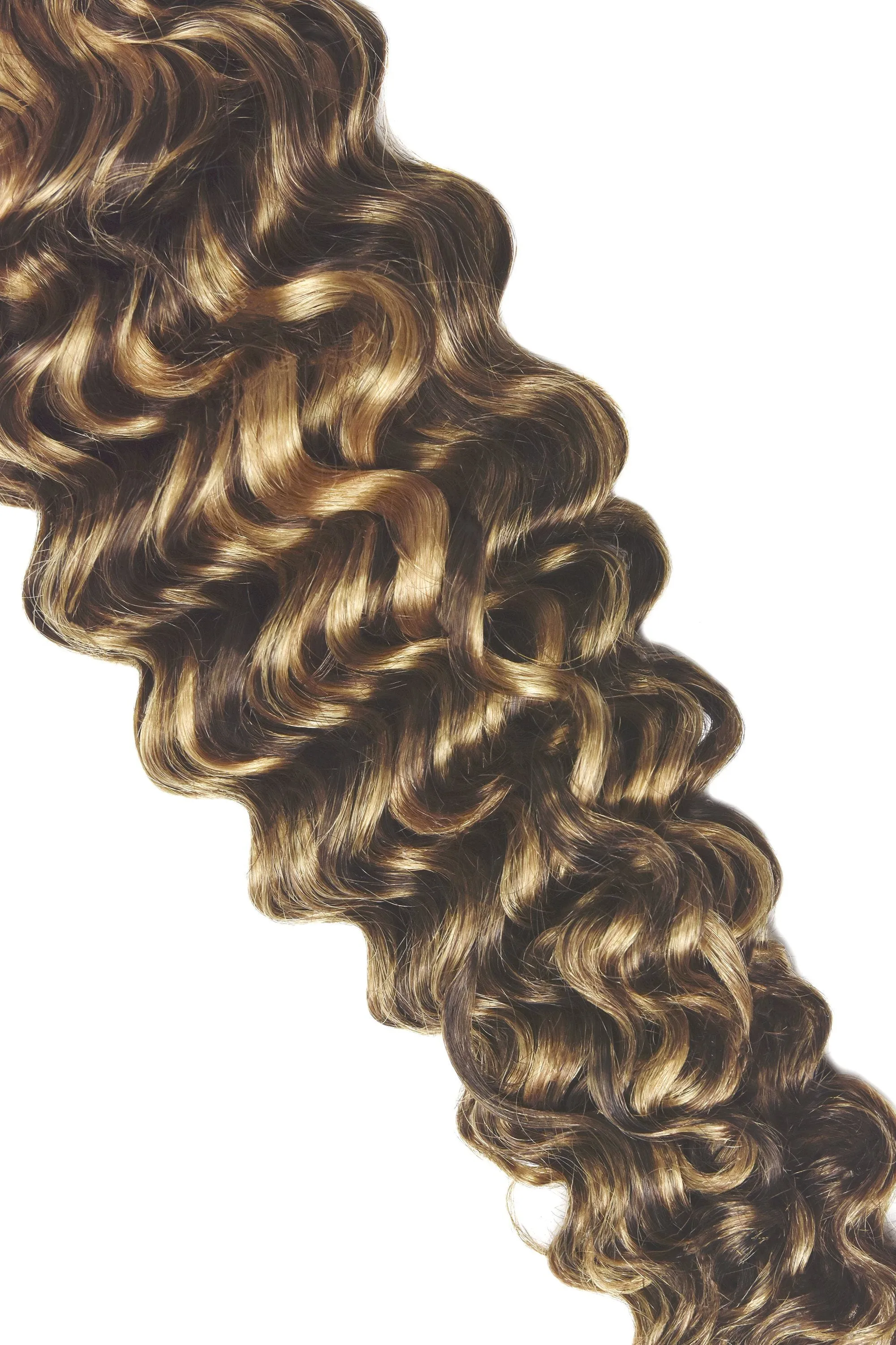 Chocolate Honey (#4/27) Curly Clip In Hair Extensions