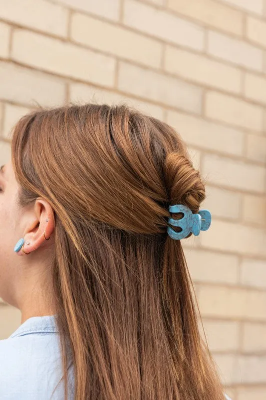 Claire Hair Claw Trio - Turquoise