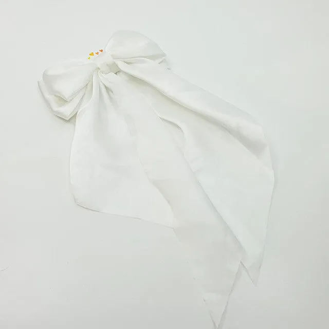 Claire's Ramadan White Hair Bows Clips & Grips