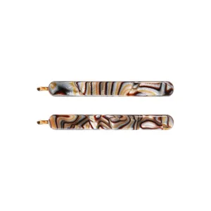 Classic Onyx Hair Slide Set